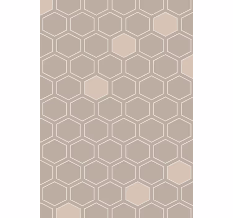 Tapety geometrické vzory hexagónový béžový motív - Tenstickers