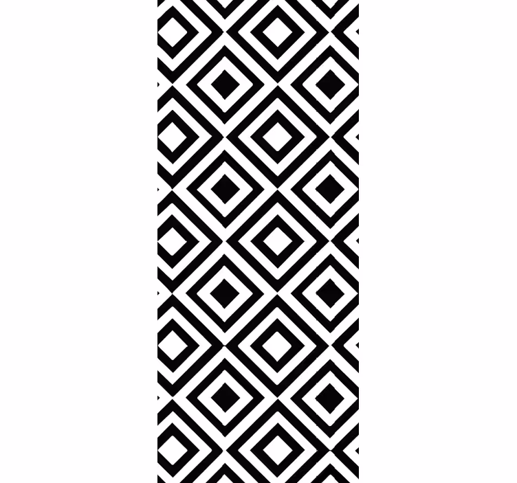 Tapety geometrické vzory čierne a biele - Tenstickers