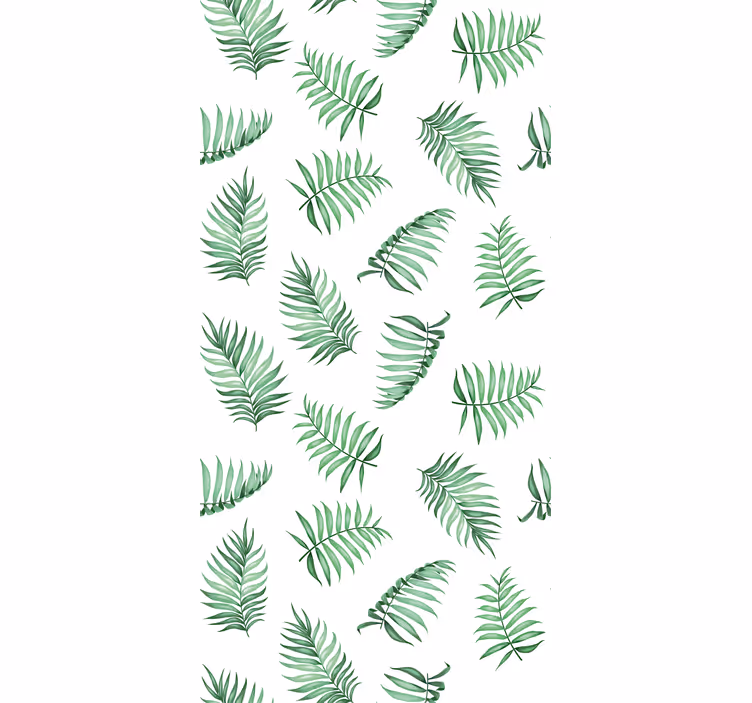Tapety na stenu príroda zelené palmové listy - Tenstickers