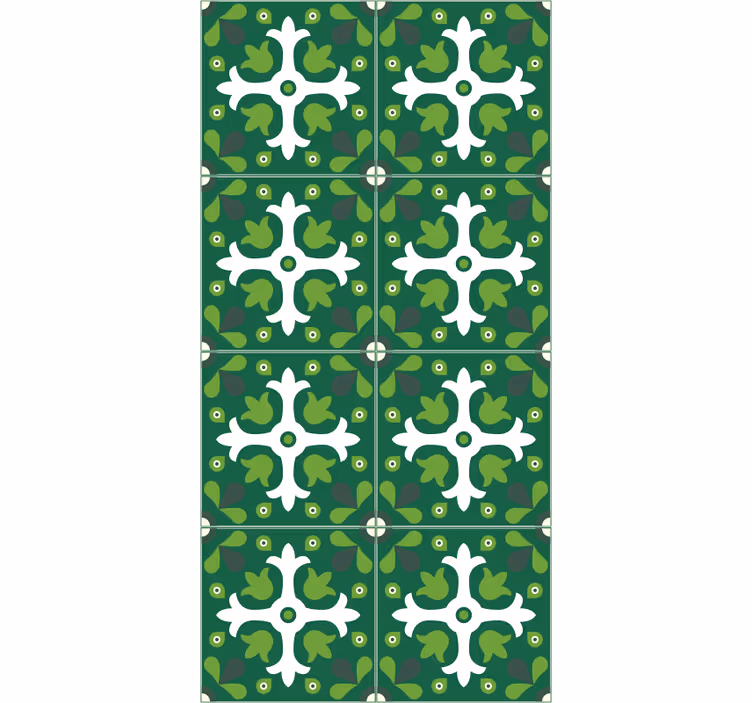 Tapety na stenu príroda smaragdový botanický vzor - Tenstickers
