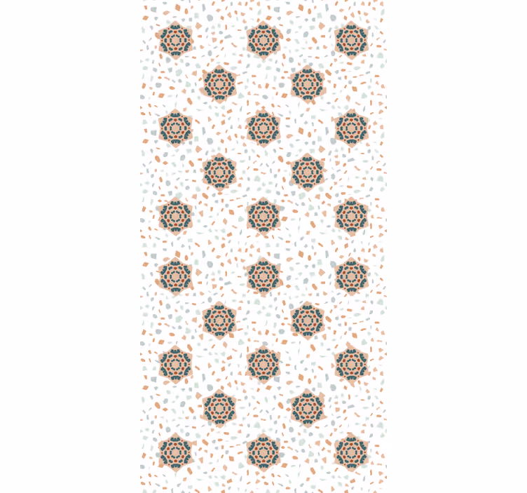 Rôzne vzorované tapety terrazzo s kvetmi - Tenstickers
