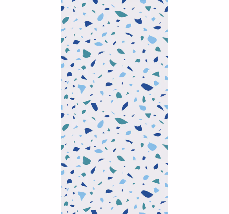 Rôzne vzorované tapety modré terrazzo tóny - Tenstickers