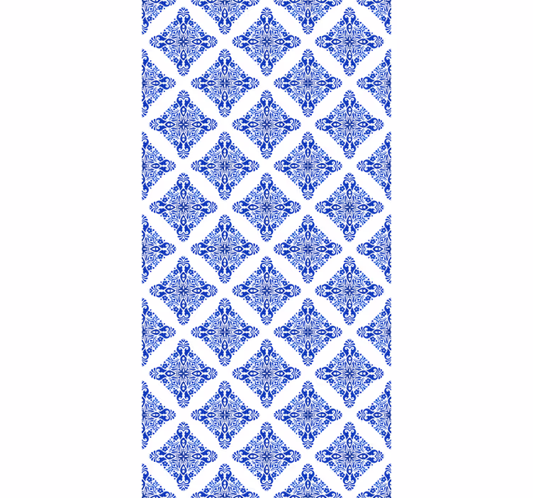 Tapeta obkladačky s modrým vzorom - Tenstickers