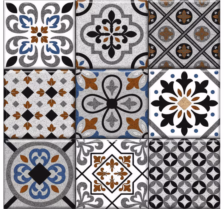 Tapeta obkladačky marocký tmavý dizajn - Tenstickers