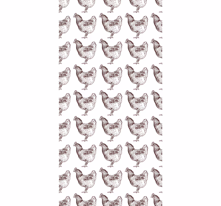 Tapeta do detskej izby s originálnym dizajnom kuraťa - Tenstickers