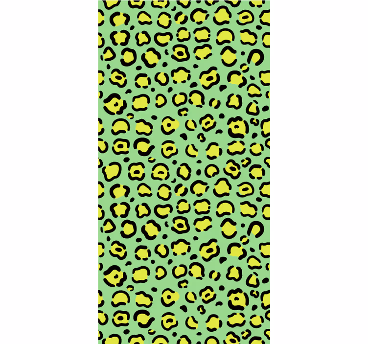 Tapeta do detskej izby farebný leopard na pistáciovej - Tenstickers