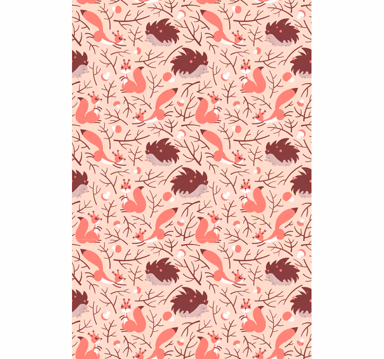 Tapeta do detskej izby s motívom fauny - Tenstickers