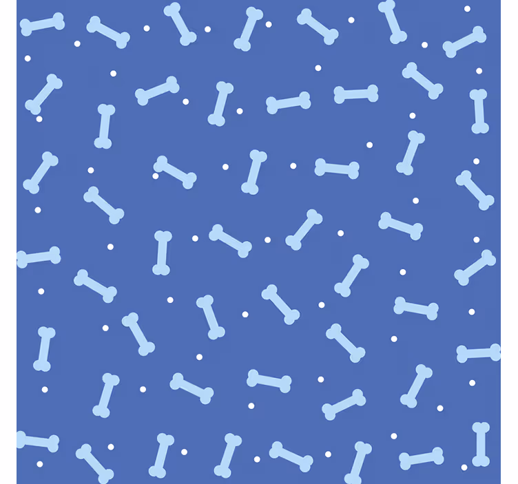 Tapeta do detskej izby s motívom psích kostí - Tenstickers