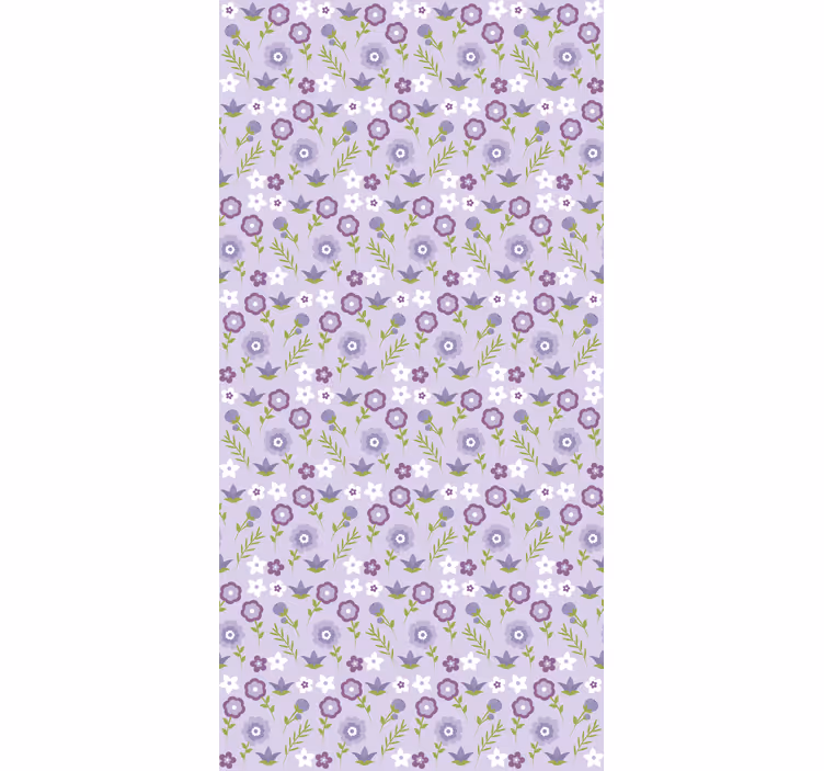 Tapeta do chodby harmonický kvetinový vzor - Tenstickers