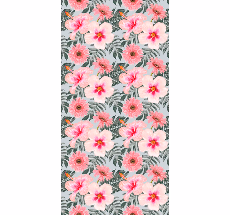 Tapeta do chodby hibiscus a kvety - Tenstickers