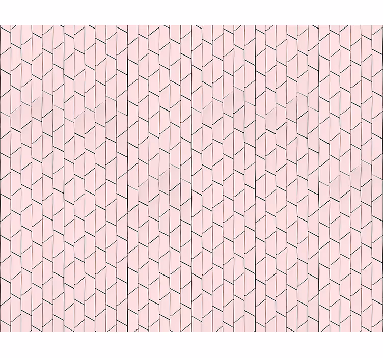Vzorované tapety v ružovom geometrickom dizajne - Tenstickers