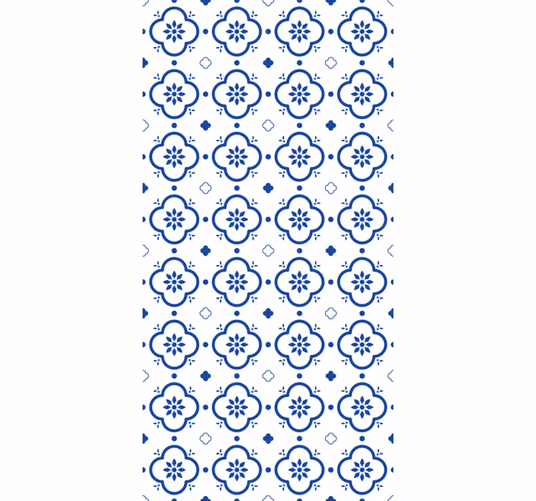 Klasické tapety modré dlaždice - Tenstickers