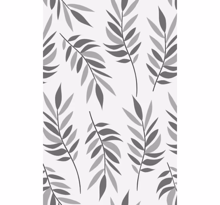 Tapety do obývačky s elegantným vzorom listov - Tenstickers