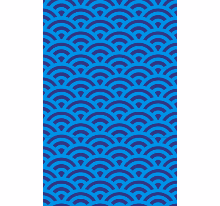 Tapety do obývačky s prvkom zakrivených vĺn - Tenstickers