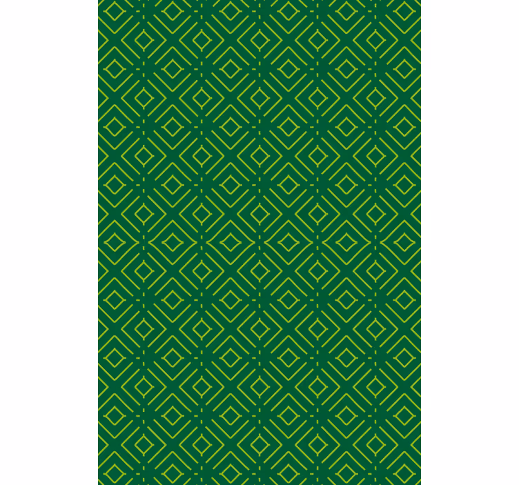 Tapety do obývačky geometrický zelený vzor - Tenstickers