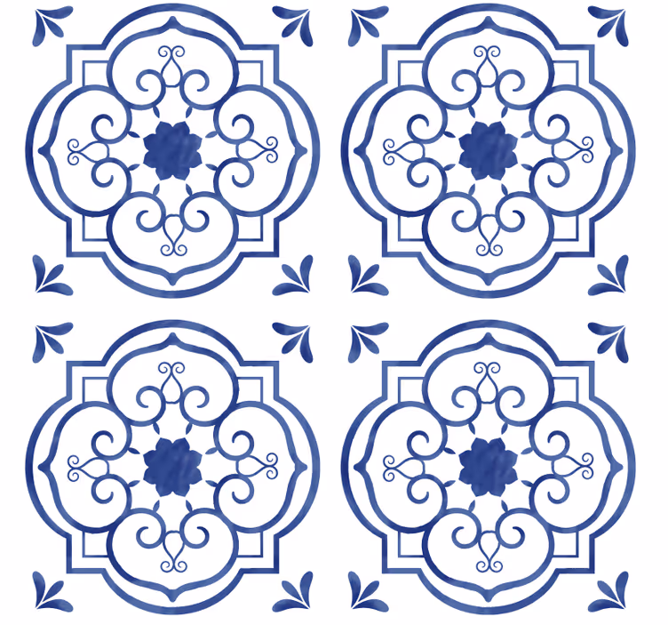 Tapeta obkladačky klasické dlažby - Tenstickers