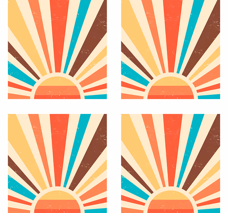 Vintage tapety abstraktný vintage západ slnka - Tenstickers