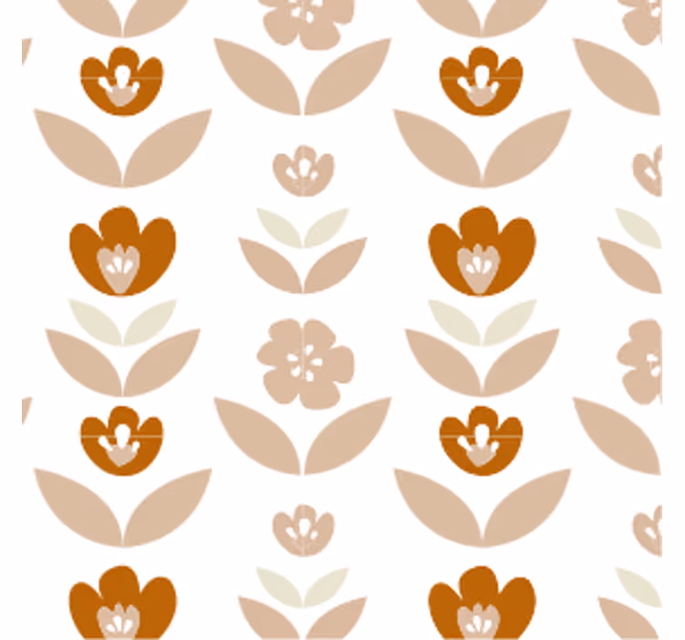 Vintage tapety kvety zo 70. rokov - Tenstickers