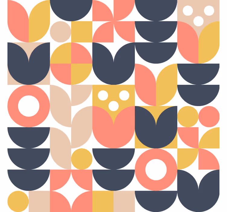 Škandinavské tapety geometrické vzory - Tenstickers