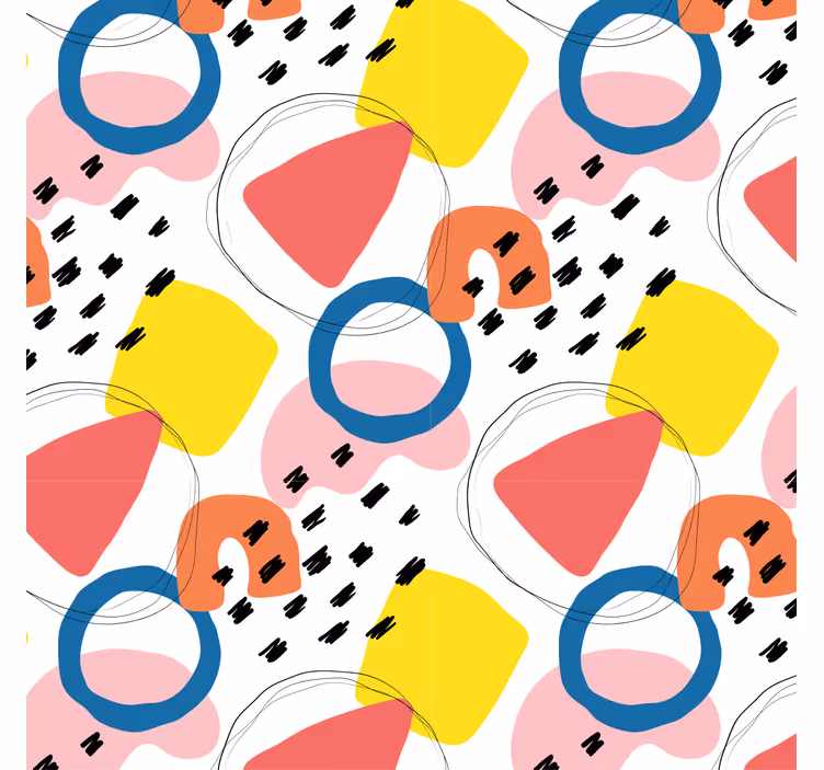 Vintage tapety geometrické vzory maľby - Tenstickers