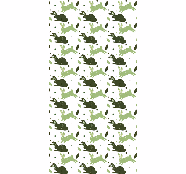 Tapeta dinosaury zelené králiky - Tenstickers