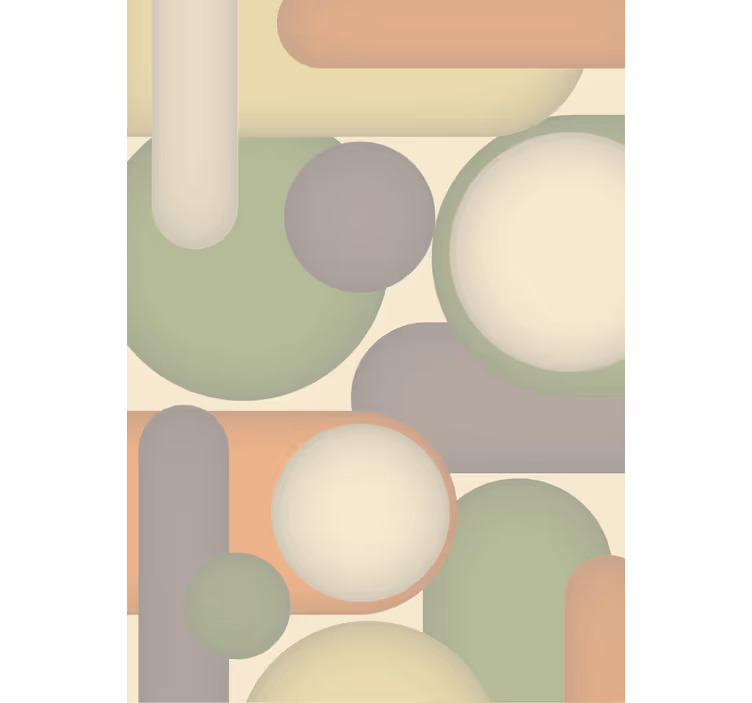Moderna tapeta na stenu geometrické kruhové usporiadanie - Tenstickers