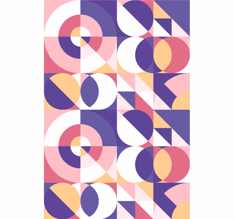 Moderna tapeta na stenu geometrické kruhy - Tenstickers