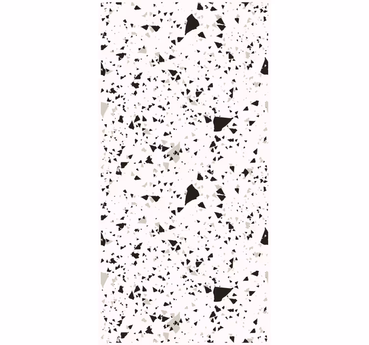 Tapety do kuchyne v šedej, bielej a čiernej terrazzo - Tenstickers