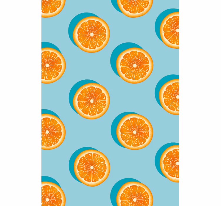 Tapety do kuchyne s motívom citrusových plátkov - Tenstickers