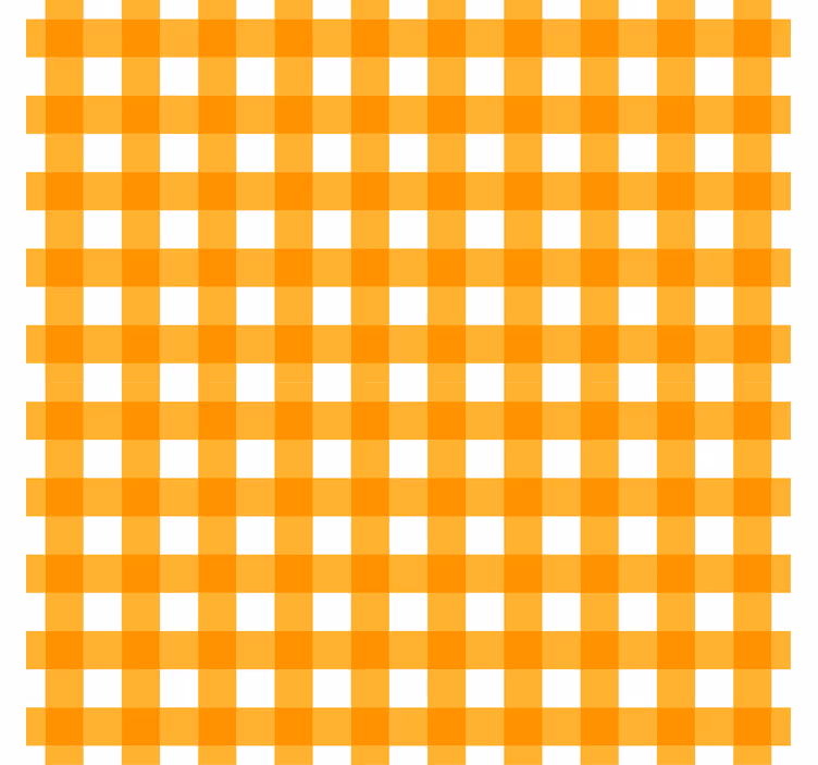 Tapety do kuchyne s oranžovým kockovaným motívom - Tenstickers