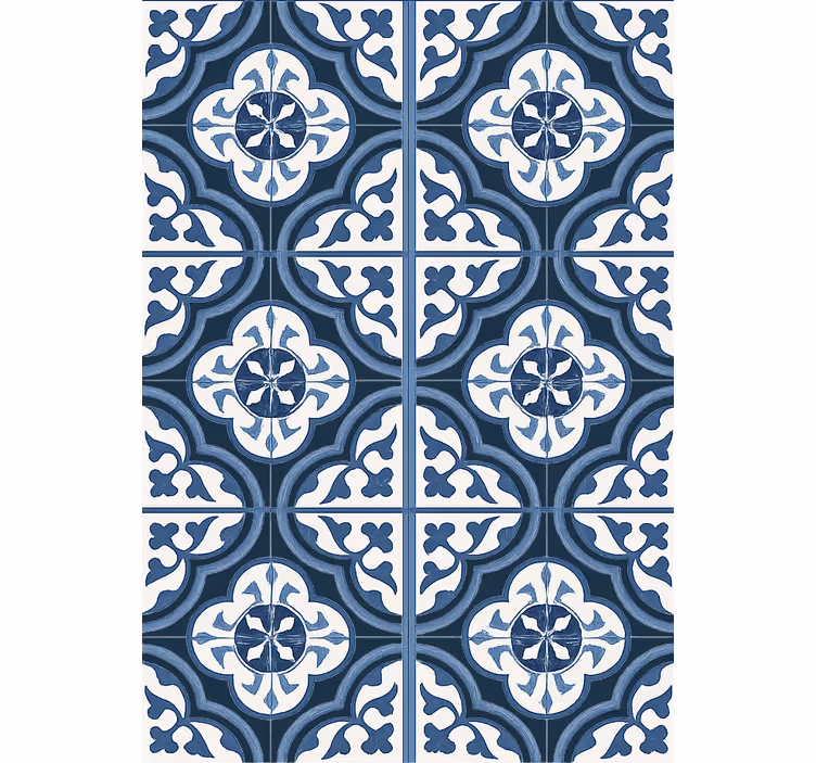 Tapety do obývačky modré "majorica" portugalské - Tenstickers