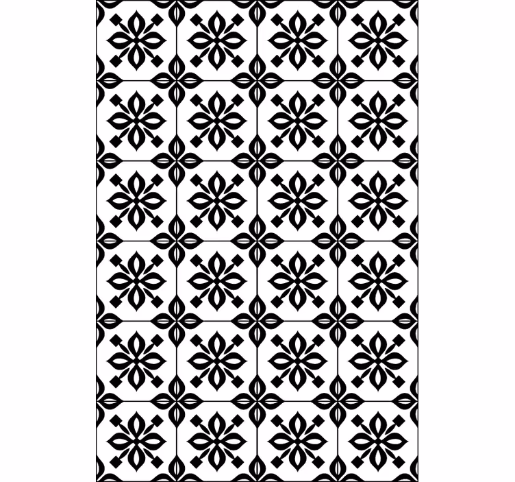 Tapety do obývačky čierno-biela mozaika - Tenstickers