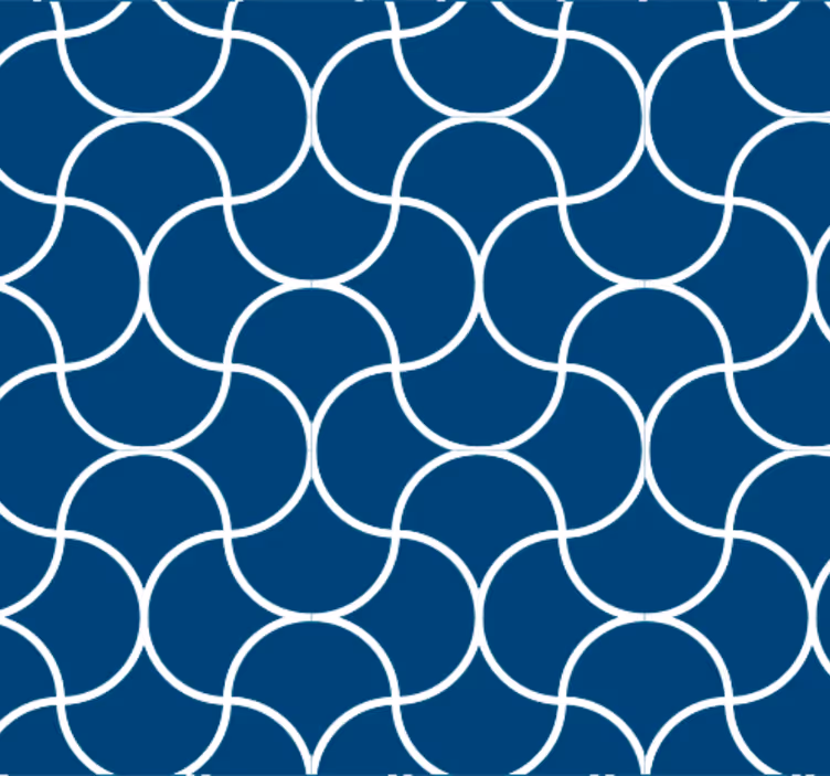 Tapeta do kúpeľne s geometrickým vlnovým vzorom - Tenstickers