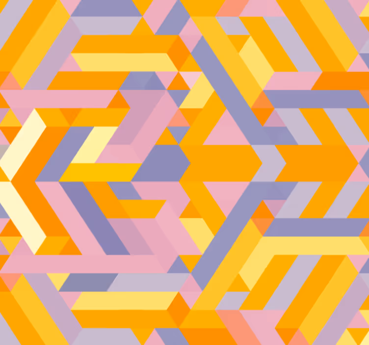 Tapeta do kúpeľne s geometrickým prekrytím - Tenstickers