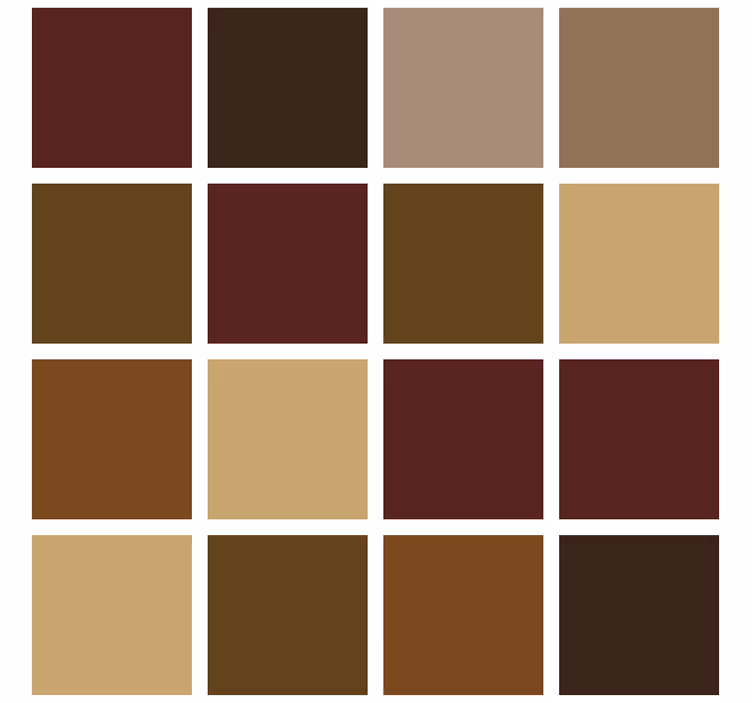 Tapeta do kúpeľne v teplých farebných blokoch - Tenstickers