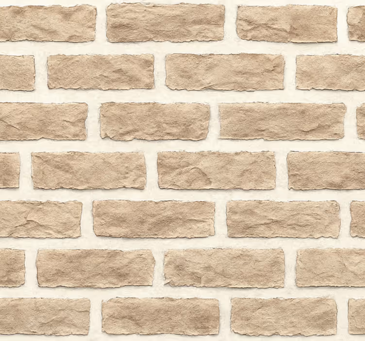 Tapety do obývačky rústický pieskovcový tehlový vzhľad - Tenstickers