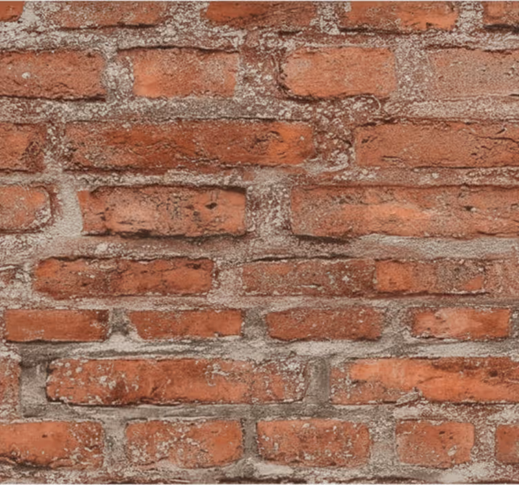Tapety do obývačky klasická červená tehla - Tenstickers
