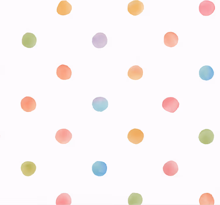 Tapety do spálne akvarelové bodky - Tenstickers