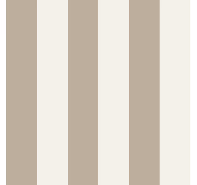 Tapety do spálne v taupe prúžku - Tenstickers