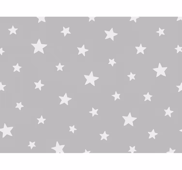 Tapeta do detskej izby so sivým hviezdičkovým vzorom - Tenstickers