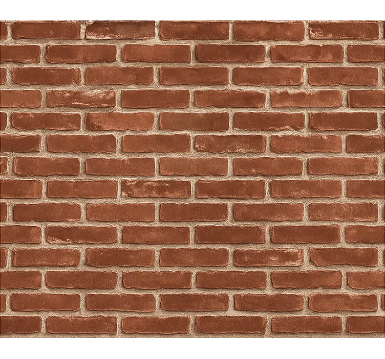 Tapety do obývačky s červeným tehlovým vzorom - Tenstickers