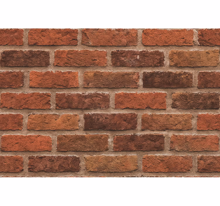 Tapety do obývačky s efektom červených tehál - Tenstickers