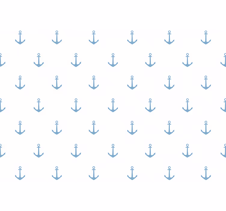Tapeta do detskej izby modrý kotva dizajn - Tenstickers