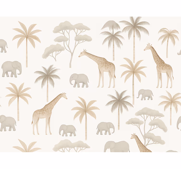 Tapeta do detskej izby savannah pre deti - Tenstickers