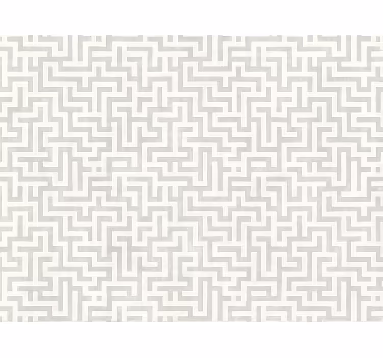 Tapety do obývačky strieborný labyrintový dizajn - Tenstickers