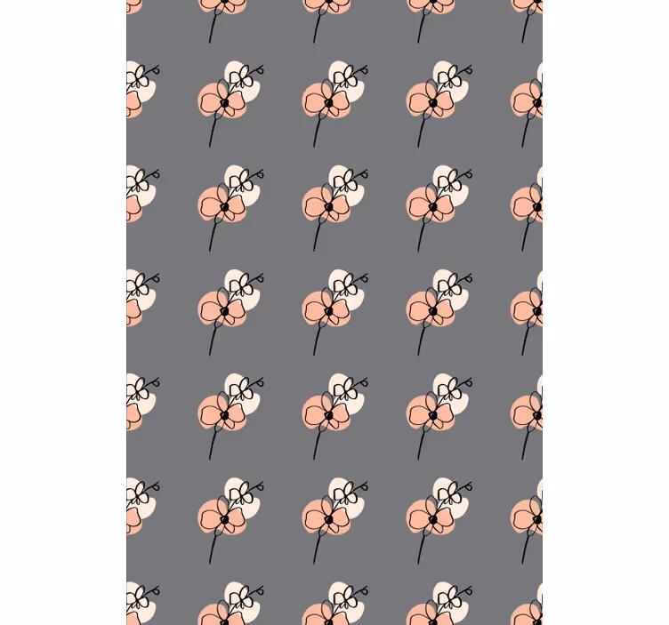 Tapety na stenu kvety abstraktný dizajn orchideí - Tenstickers