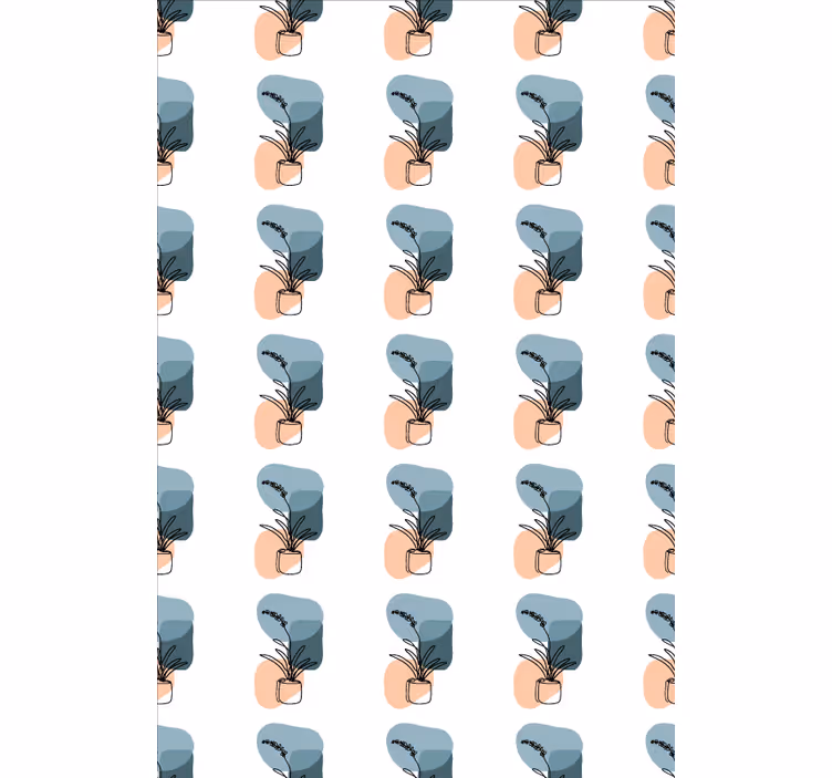 Tapety na stenu kvety minimalistický dizajn orchideí - Tenstickers