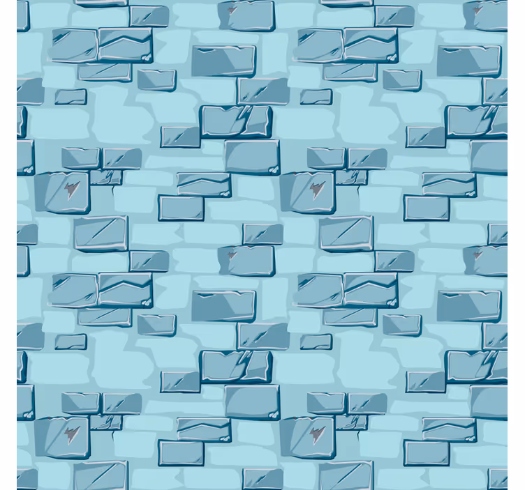 Tapety do spálne modré kamenné tehly - Tenstickers