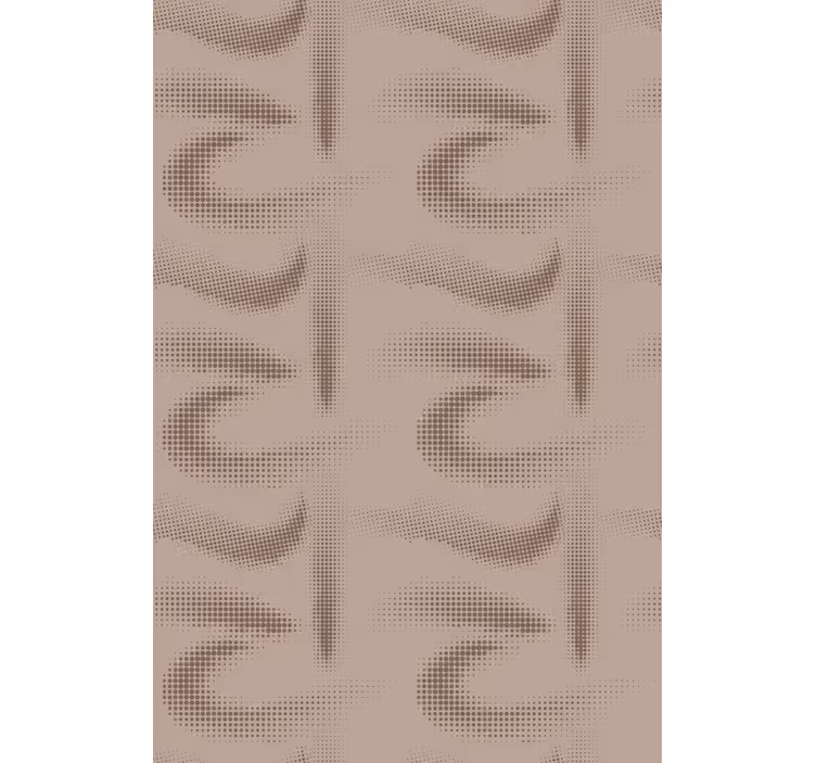 Tapety do spálne hnedé s zakriveným vzorom - Tenstickers