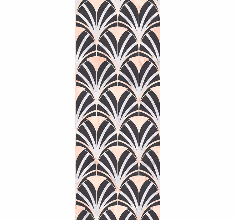 Tapeta do izby s efektom mramoru v art deco štýle - Tenstickers